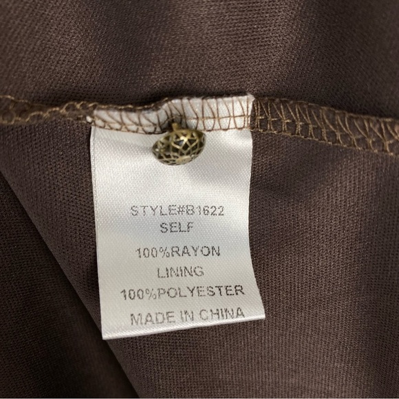 JodiFL Cottage Lane Lace brown long sleeve Dress size medium - Picture 10 of 11